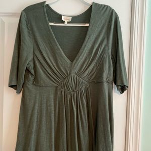 Anthropologie Deletta Green Top XL